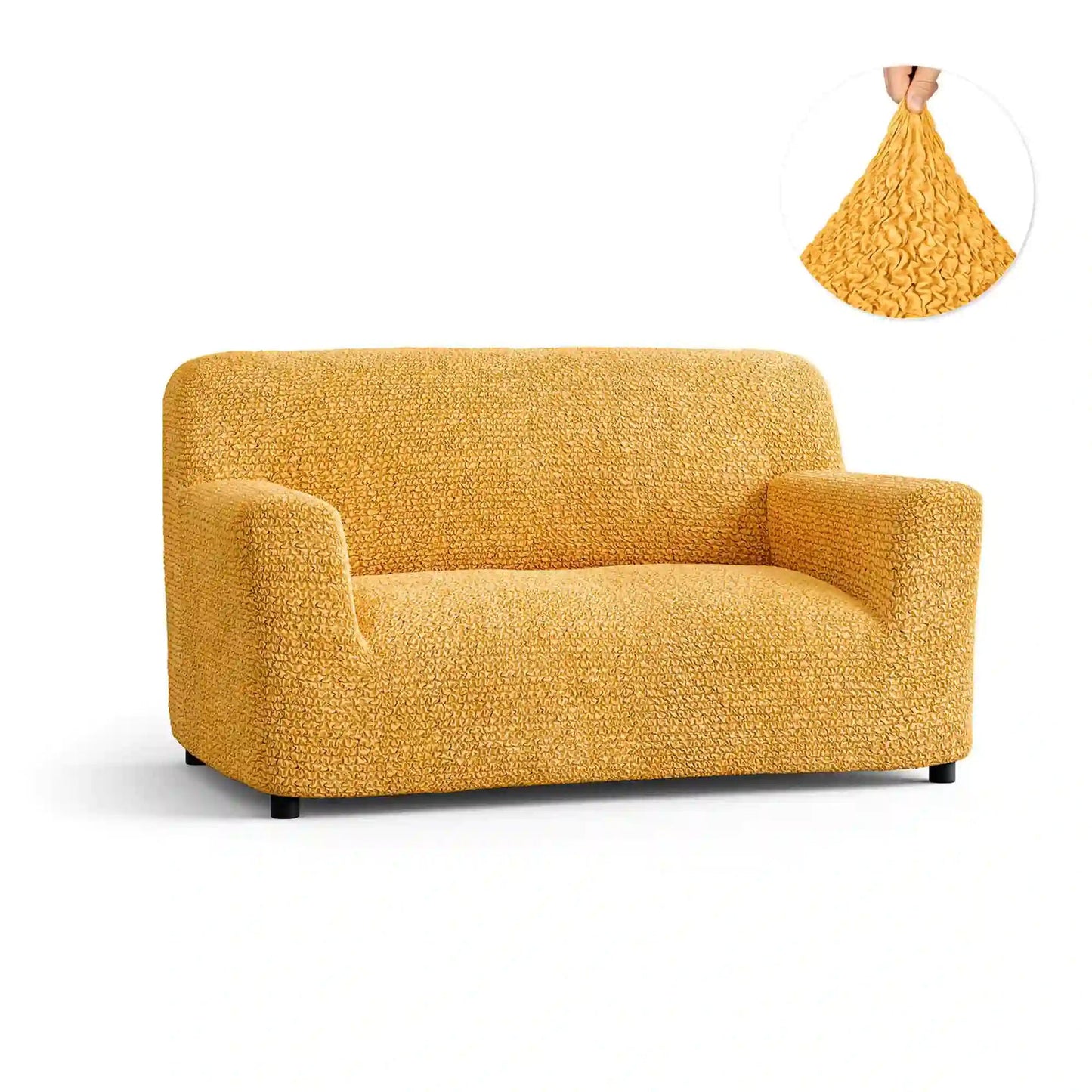 DivineTrendz™ Exclusive - Mango Crinkle Sofa Cover