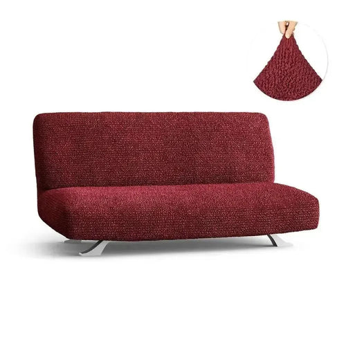 DivineTrendz™ Exclusive - Bordeaux Luxe Crinkle Futon Cover