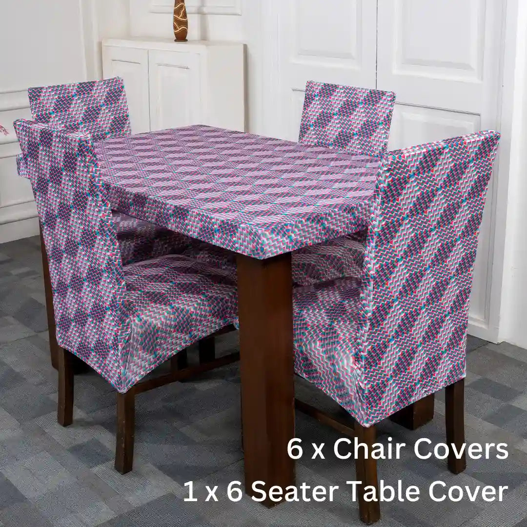 Metaverse Abstract Elastic Chair And Table Covers