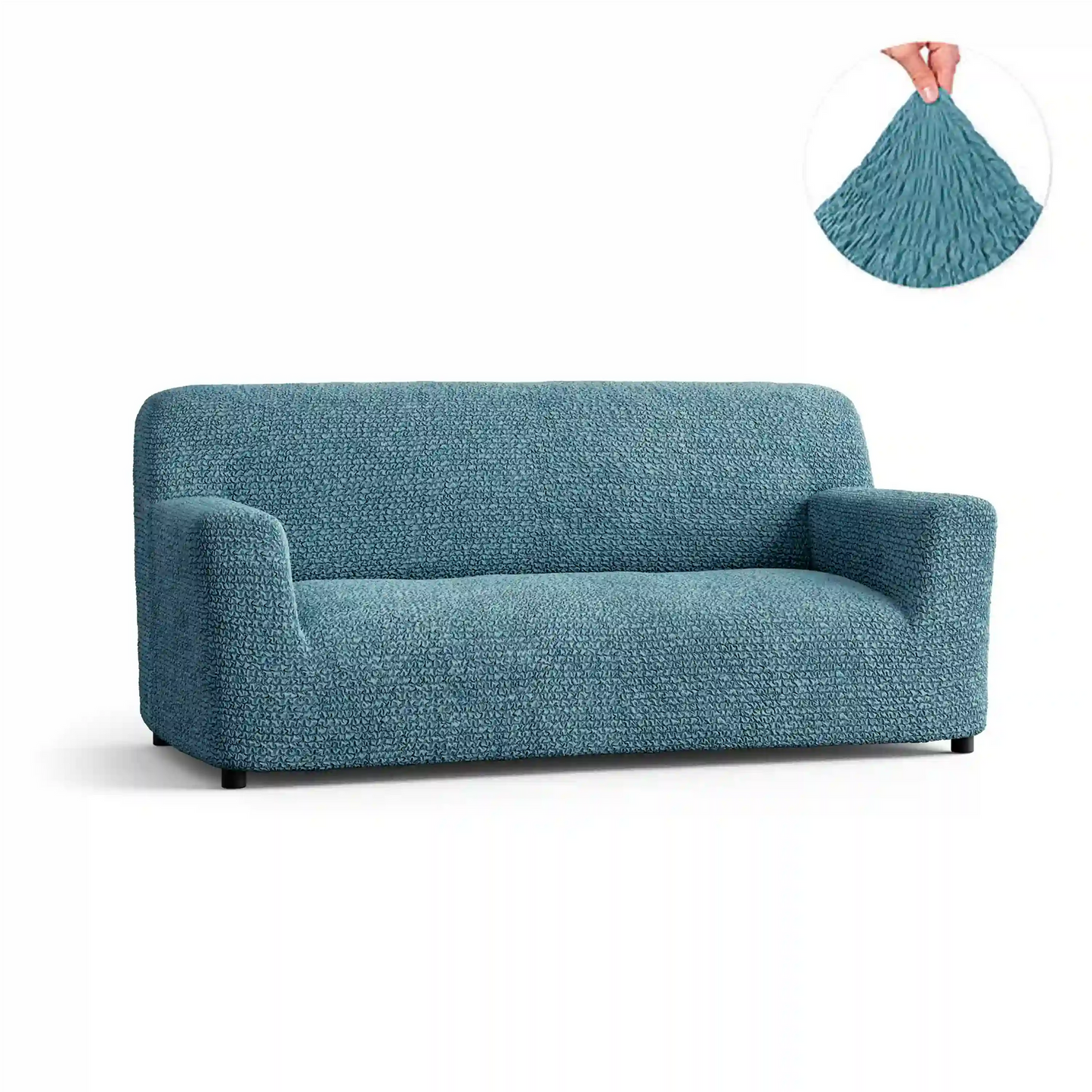 DivineTrendz™ Exclusive - Tiffany Crinkle Sofa Cover