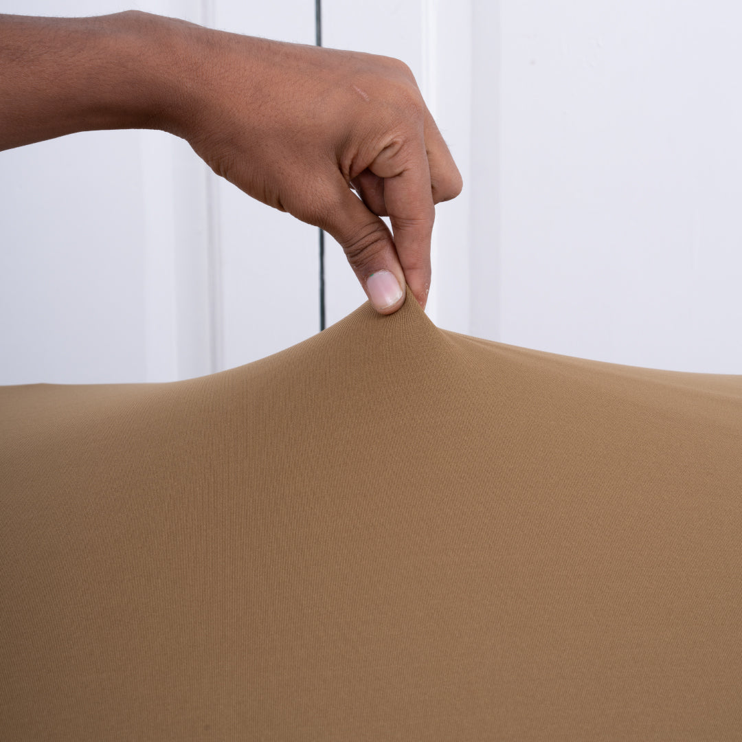 Indian Khakhi Elastic Bench Cover