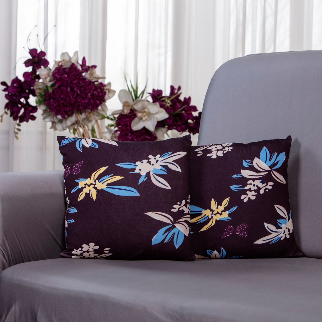 sofa cushion cover- cushion covers for sofa-Pillow cover set of six: This refers to a set of six covers that are designed to fit over pillows. It is possible that this set is intended for use on a bed or for decorative purposes on a couch or chairs-100% splendex Machine wash cold. Wash dark colors separately. Do not soak. Do not bleach, tumble dry low, warm iron if necessary-cushion cover-stretchable-cushion cover near me .