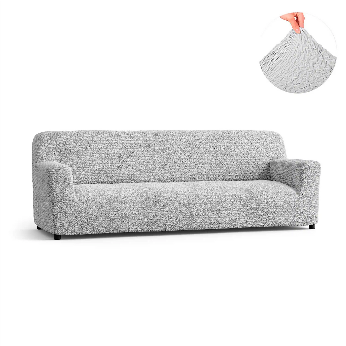 DivineTrendz™ Exclusive - Pearl Crinkle Sofa Cover