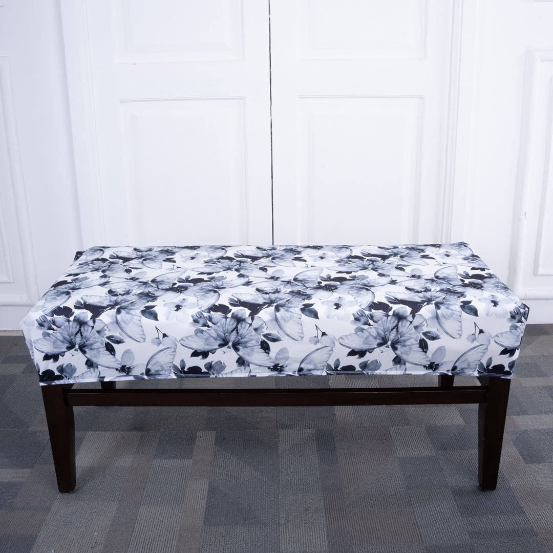 Ivory Wings Elastic Bench Cover