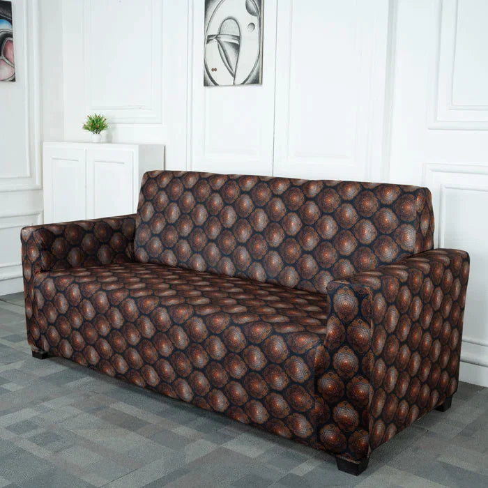 Black Butta Elastic Sofa Cover