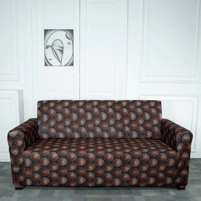 Black Butta Elastic Sofa Cover