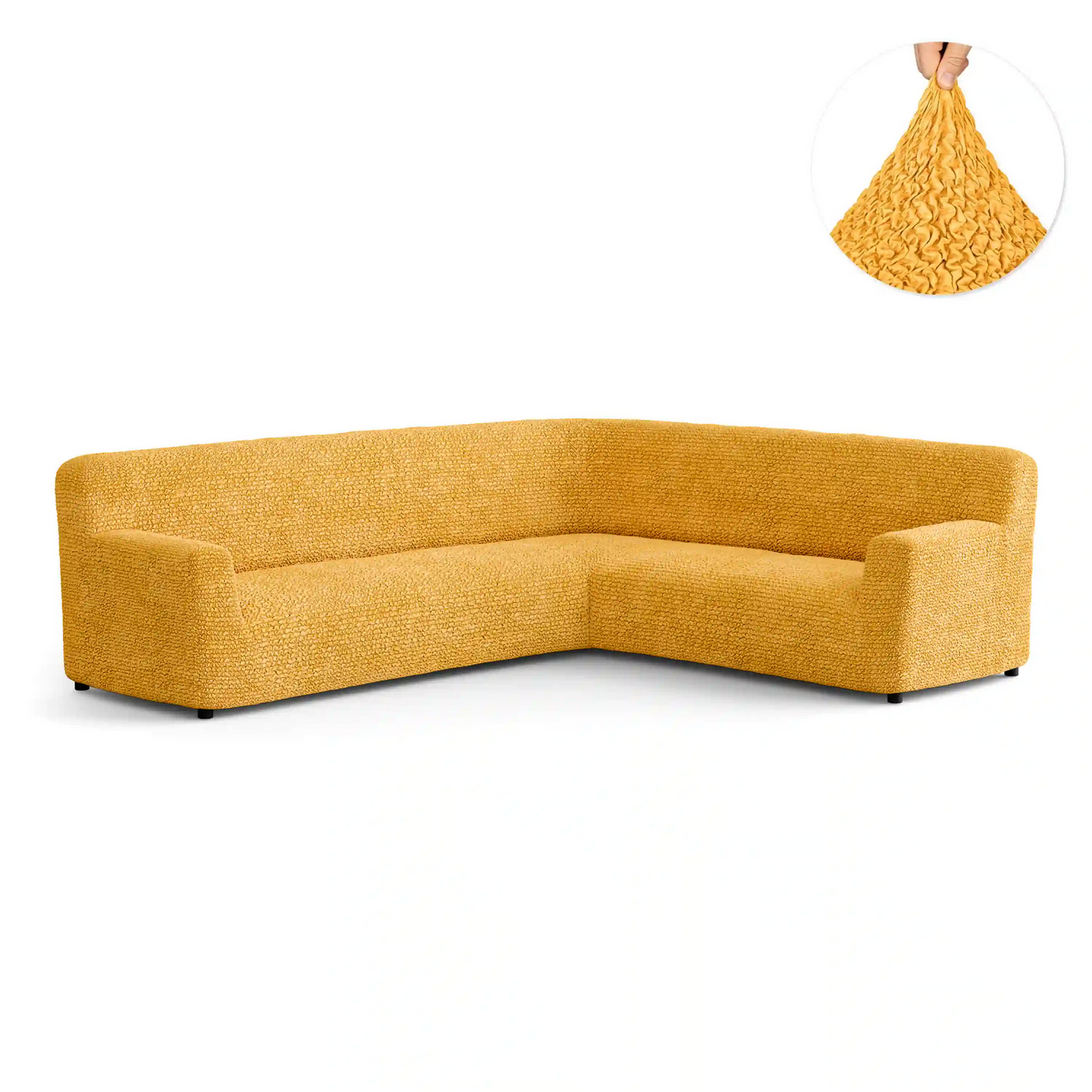 DivineTrendz™ Exclusive - Mango Crinkle Sofa Cover