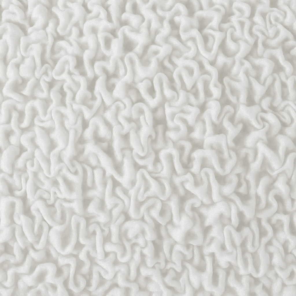 DivineTrendz™ Exclusive - White Luxe Crinkle Cushion Cover