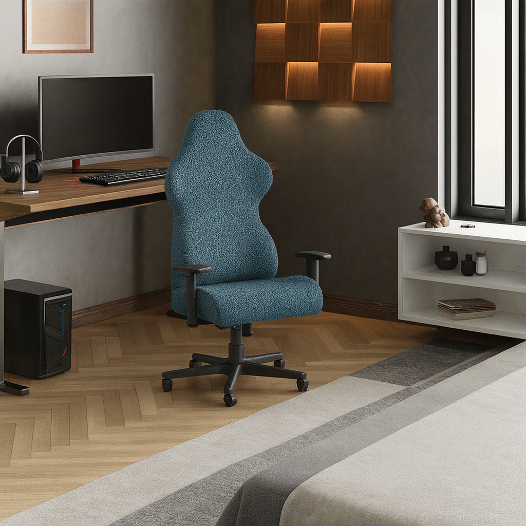DivineTrendz™ Exclusive - Tiffany Luxe Crinkle Office Chair Cover