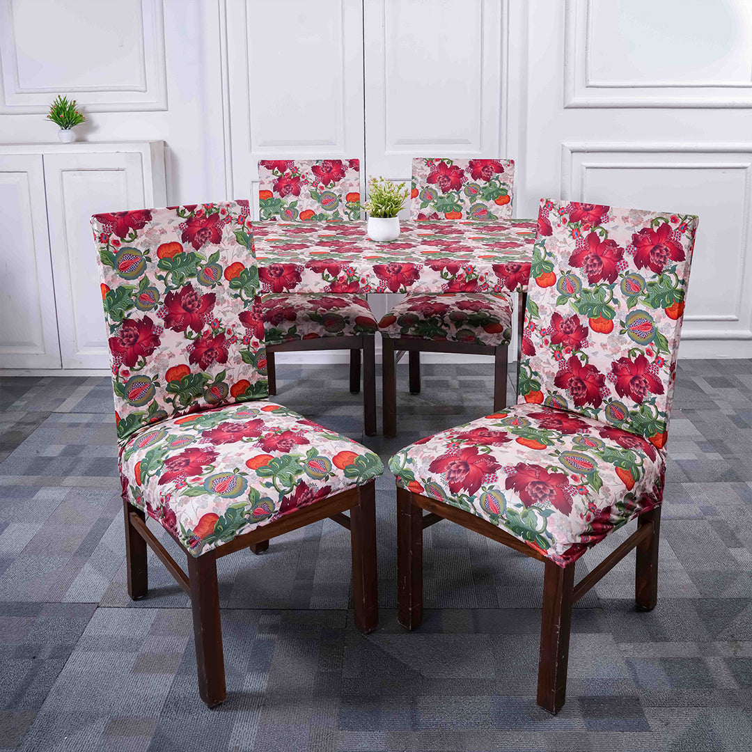 Russet Rose Elastic Chair & Table Cover