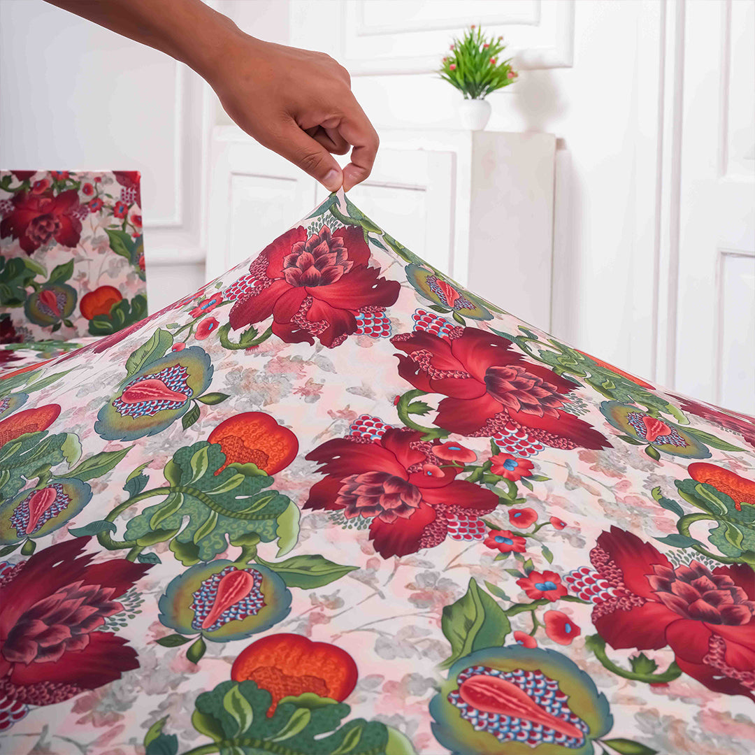 Russet Rose Elastic Chair & Table Cover