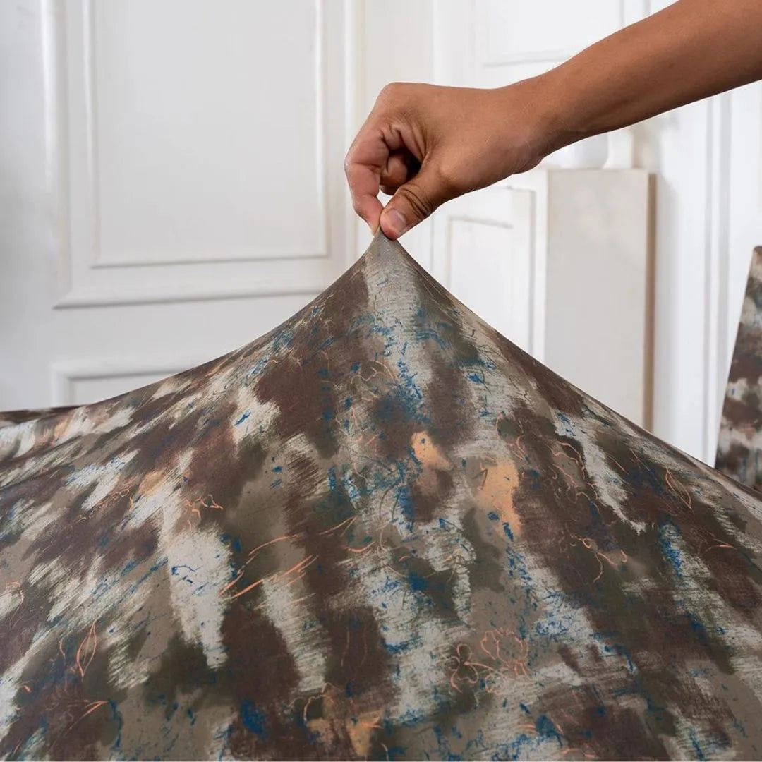Dusky Die Elastic Chair Table Cover Set