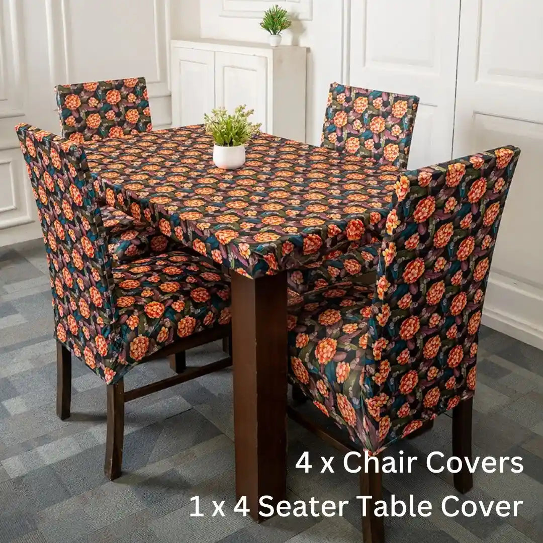 Dining table cover and chair cover sale