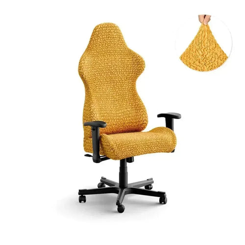 DivineTrendz™ Exclusive - Mango Luxe Crinkle Office Chair Cover