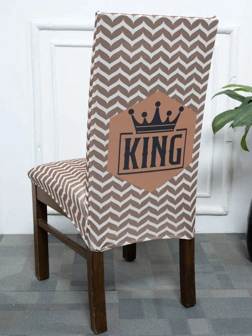 King crown dining chair cover set
