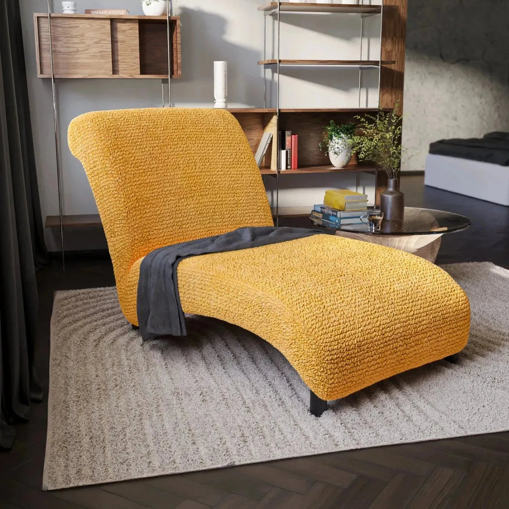 DivineTrendz™ Exclusive - Mango Luxe Crinkle Chaise Lounge cover