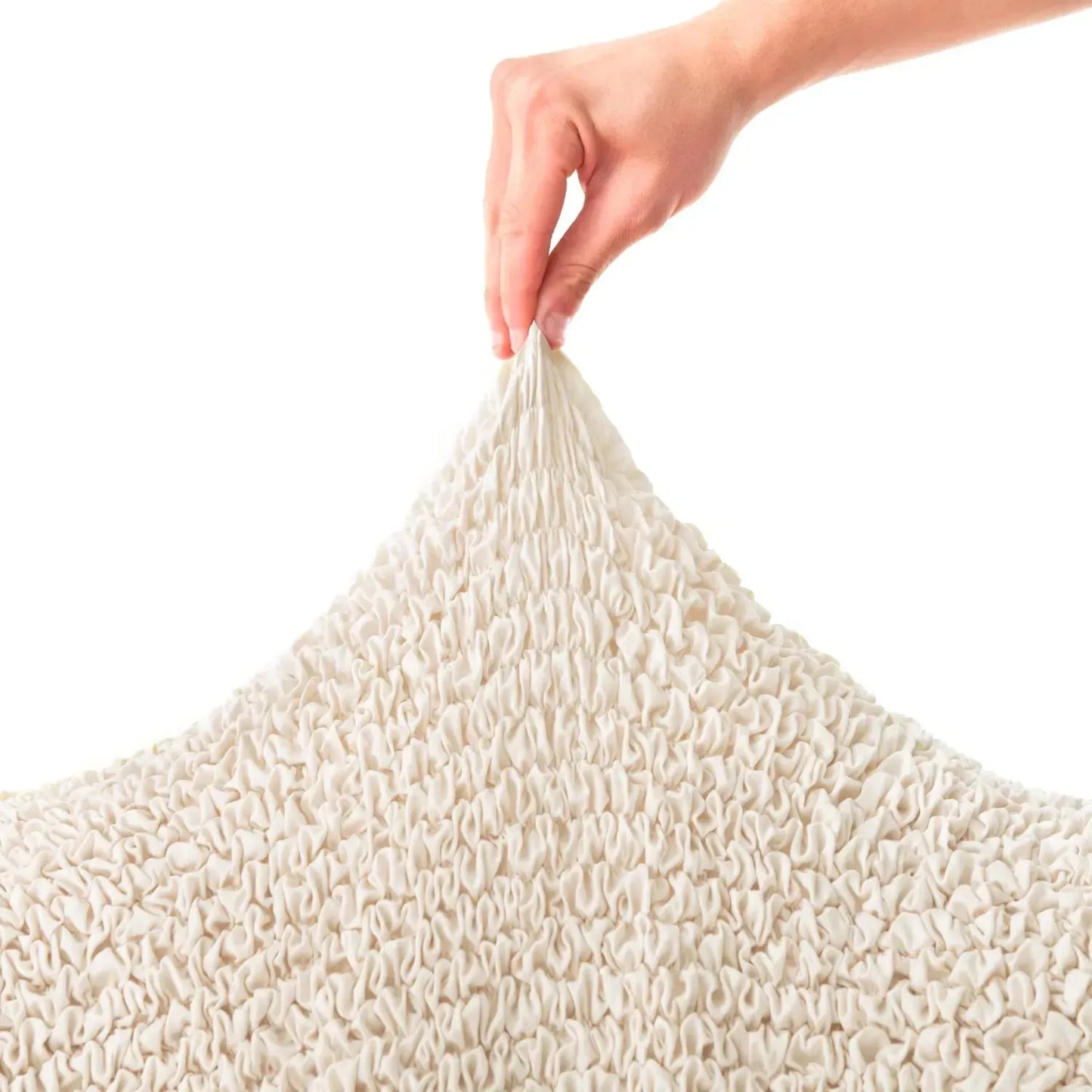 DivineTrendz™ Exclusive - Beige Luxe Crinkle Futon Cover