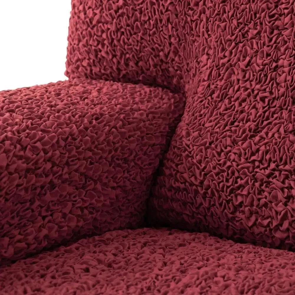 DivineTrendz™ Exclusive - Bordeaux Luxe Crinkle Chaise Lounge cover