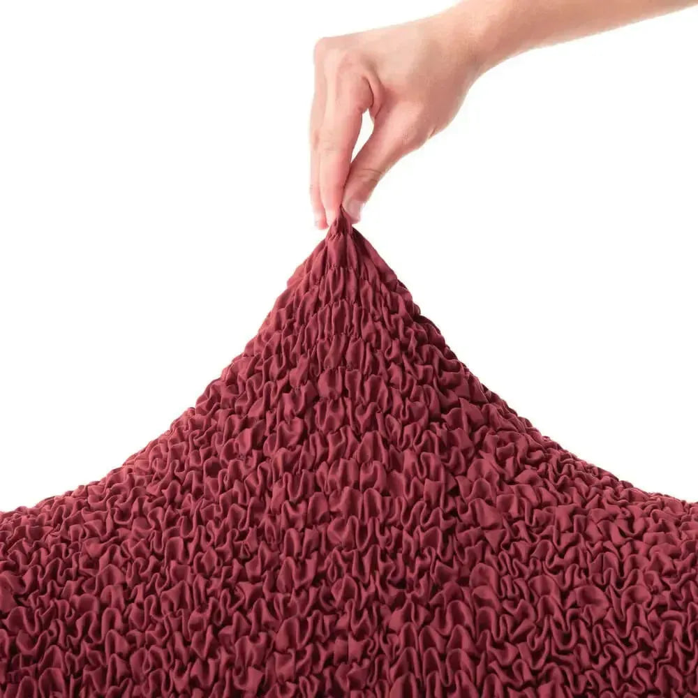 DivineTrendz™ Exclusive - Bordeaux Luxe Crinkle Chaise Lounge cover