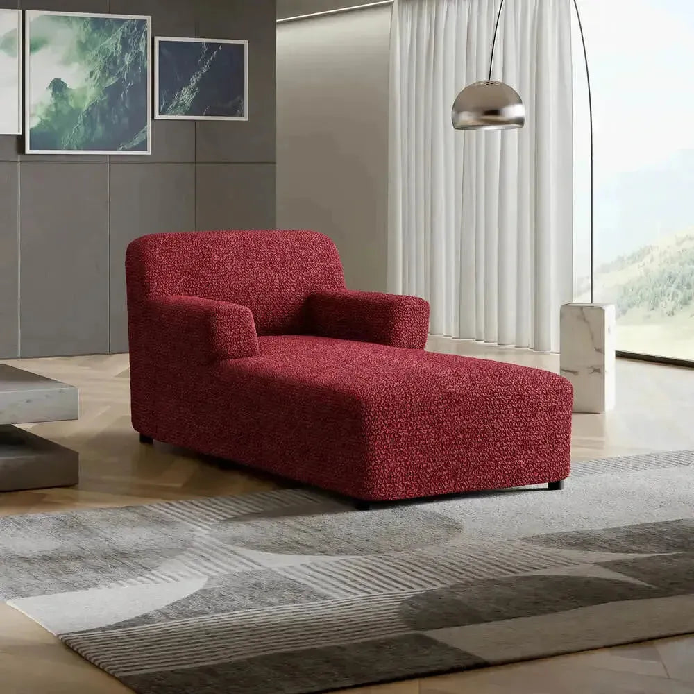 DivineTrendz™ Exclusive - Bordeaux Luxe Crinkle Chaise Lounge cover