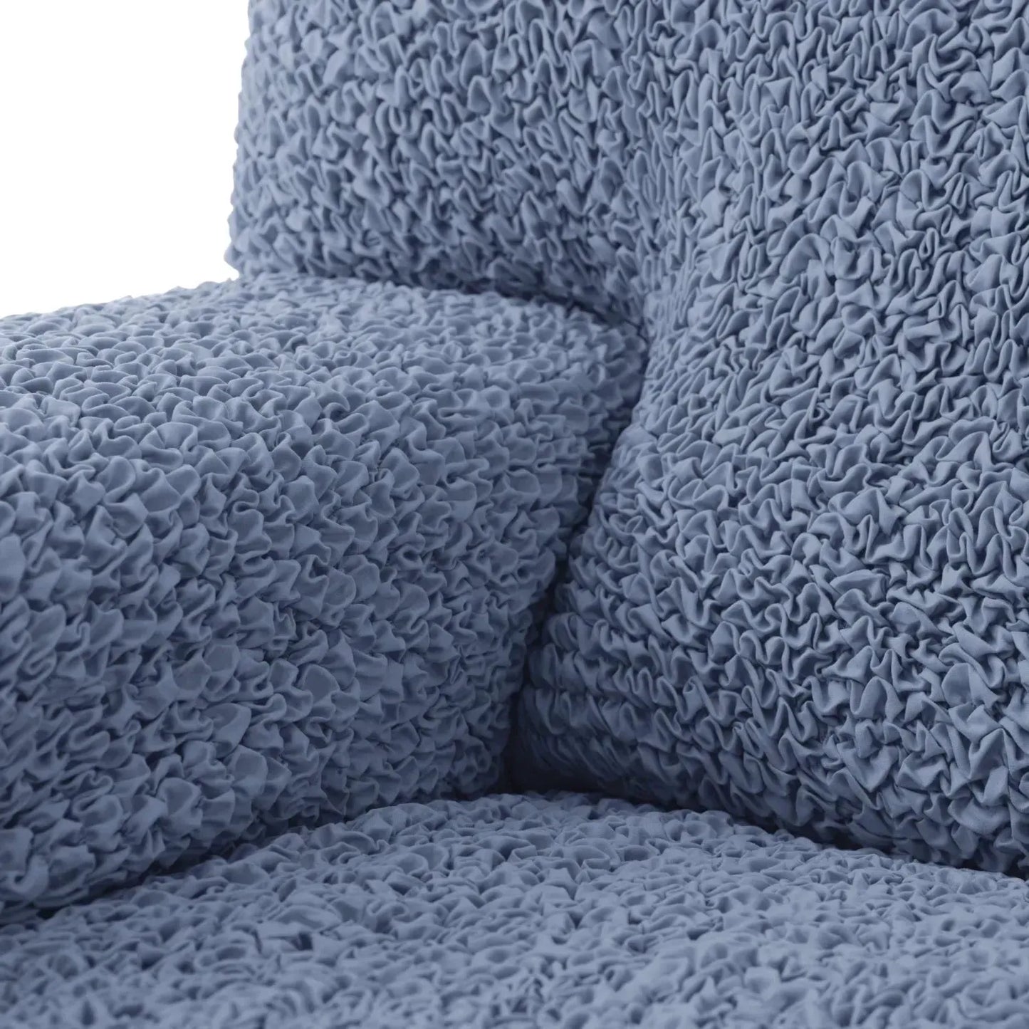 DivineTrendz™ Exclusive - Blue Luxe Crinkle Futon Cover