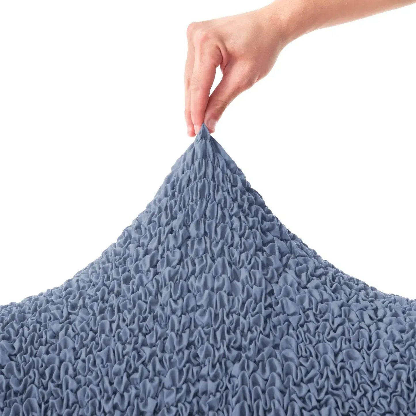 DivineTrendz™ Exclusive - Blue Luxe Crinkle Futon Cover