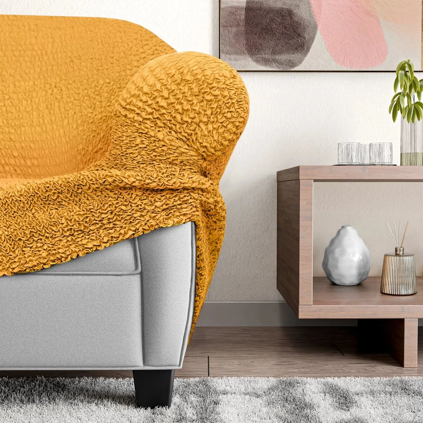 DivineTrendz™ Exclusive - Mango Luxe Crinkle Chaise Lounge cover