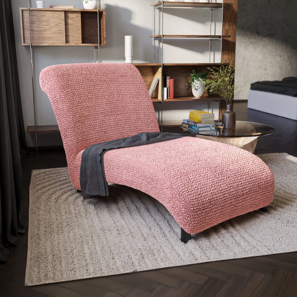 DivineTrendz™ Exclusive - Pink Luxe Crinkle Chaise Lounge cover