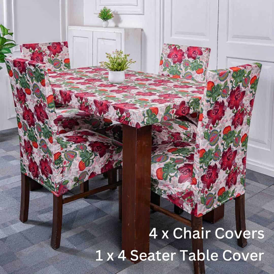 Russet Rose Elastic Chair & Table Cover