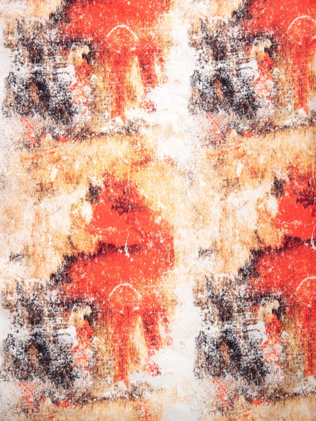 Orange Tie Dye Chair Covers Set of 4