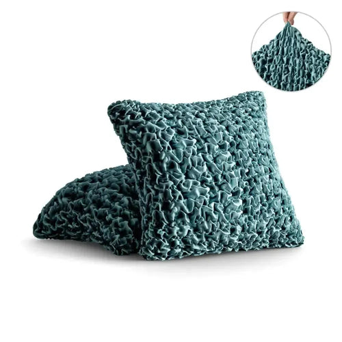 DivineTrendz™ Exclusive - Tiffany Luxe Crinkle Cushion Cover