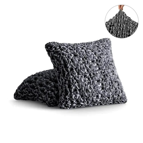 DivineTrendz™ Exclusive - Pearl Luxe Crinkle Cushion Cover