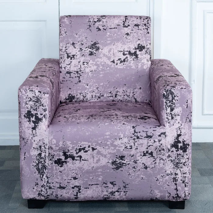 Wine Tie Dye Elastic Sofa Slipcovers