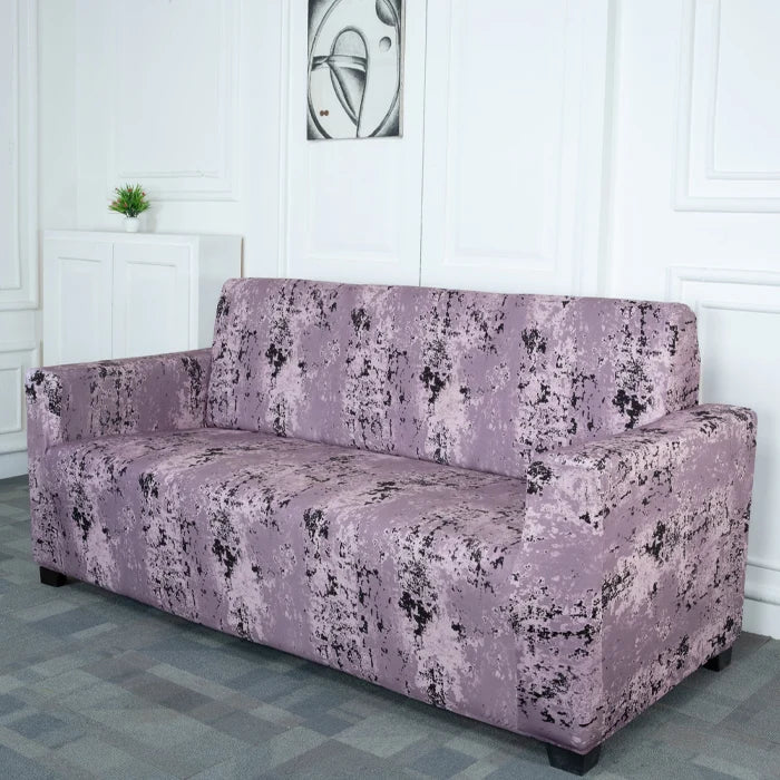 Wine Tie Dye Elastic Sofa Slipcovers