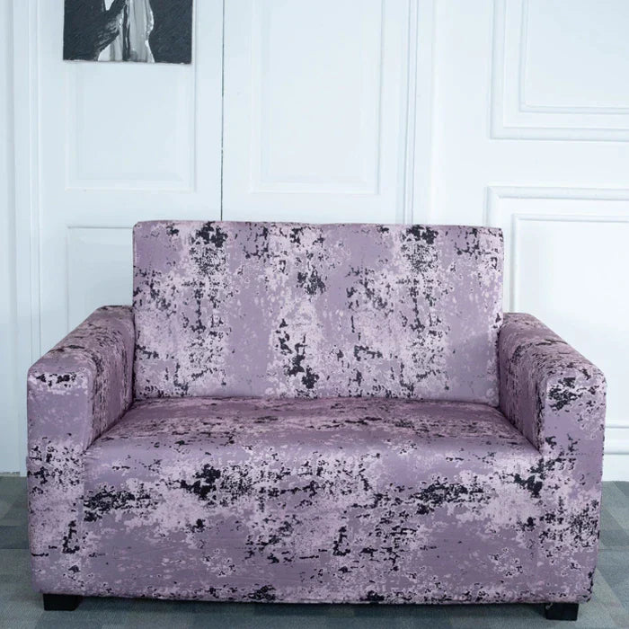 Wine Tie Dye Elastic Sofa Slipcovers