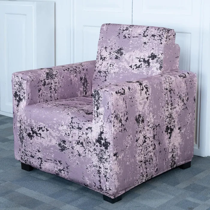 Wine Tie Dye Elastic Sofa Slipcovers