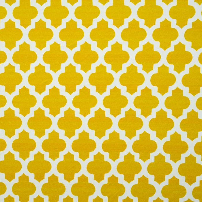 Yellow Diamond Design Table Cover