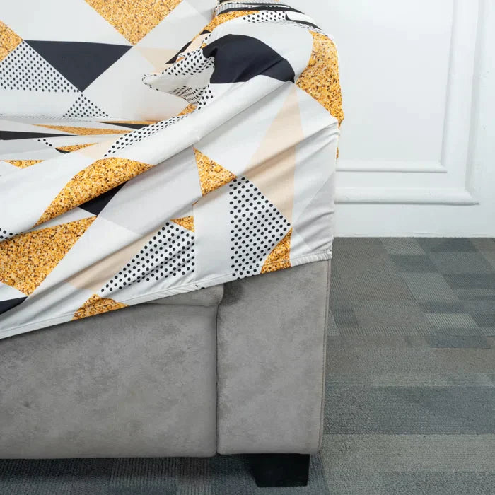 Yellow Prism Elastic Sofa Slipcovers