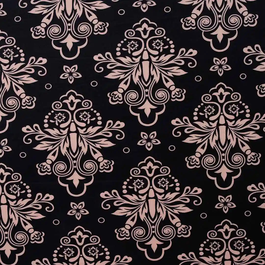 Beige Black Color Table Cover