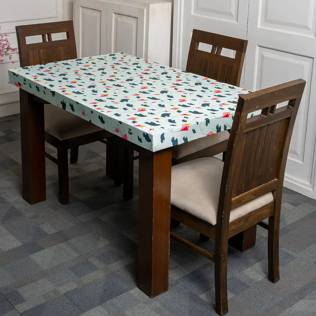 DivineTrendz Exclusive - Birds And Kites Elastic Table Cover