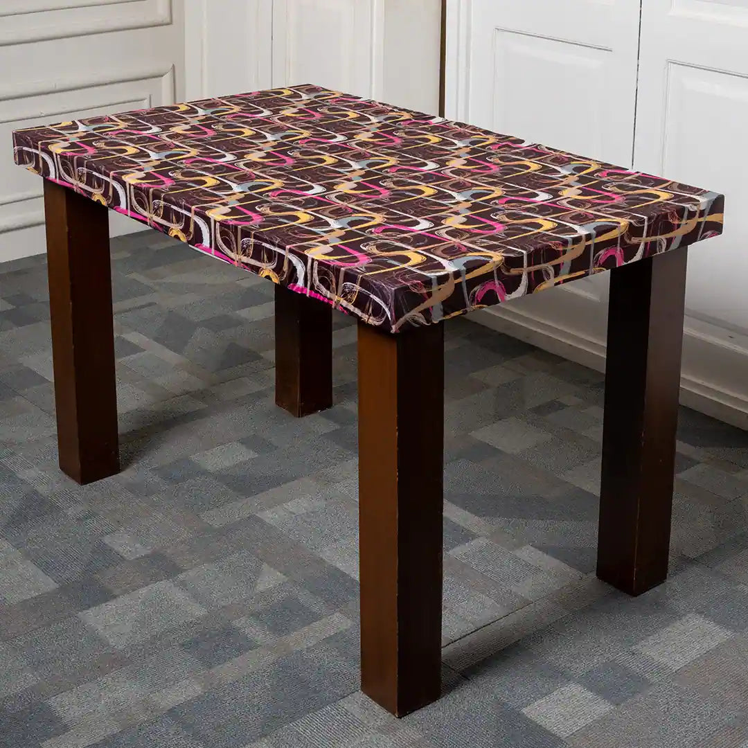 Colorful Maze Elastic Table Covers
