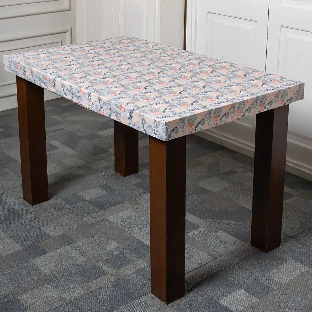Cream leaves Elastic Table Covers