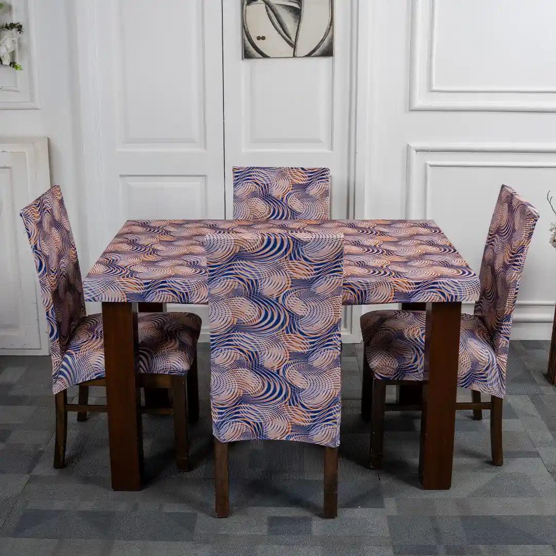 Eclipse Ring Elastic Chair And Table Cover Set