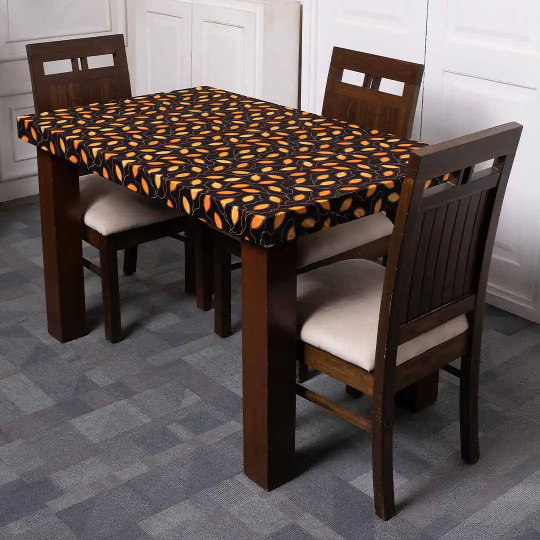 Golden Leaves Elastic Table Covers