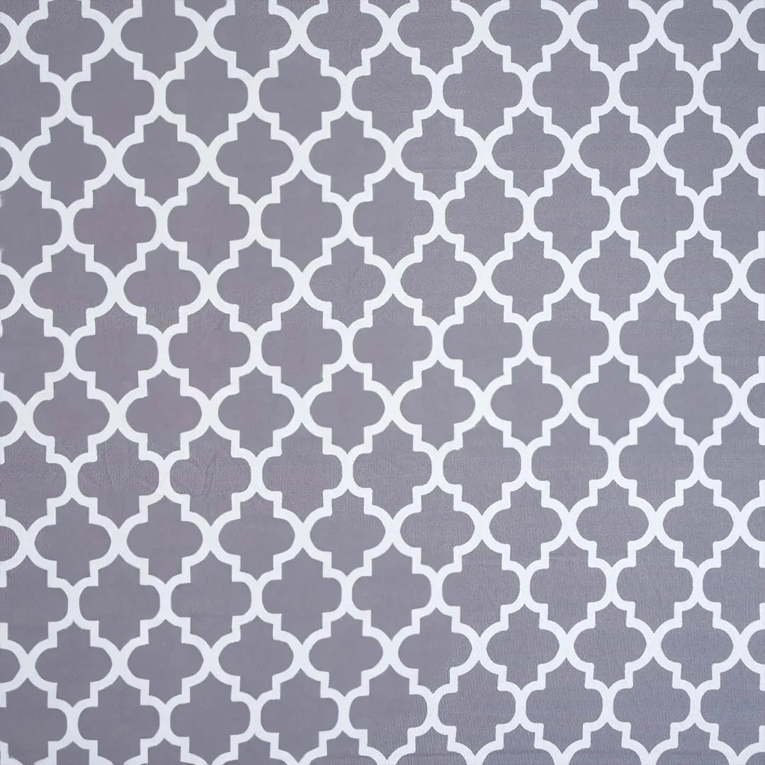 Gray Diamond Elastic Table Slipcovers
