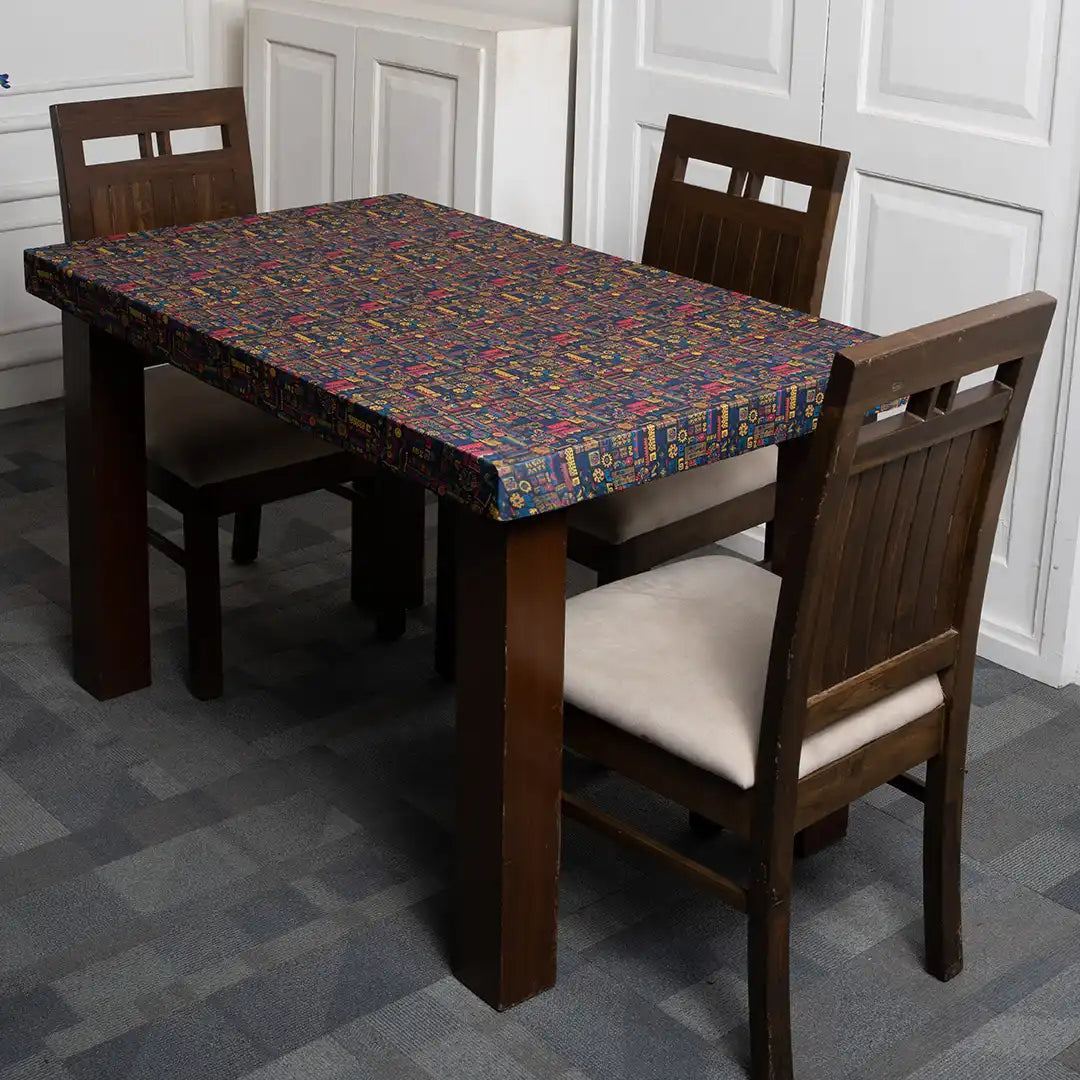 DivineTrendz Exclusive - Handmade Ornament Elastic Table Cover.