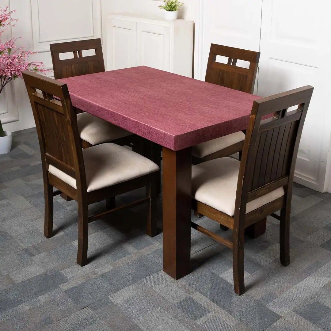Magenta juth Elastic Table Cover