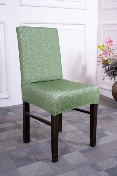 Meadow Green Elastic Dining Chair Covers