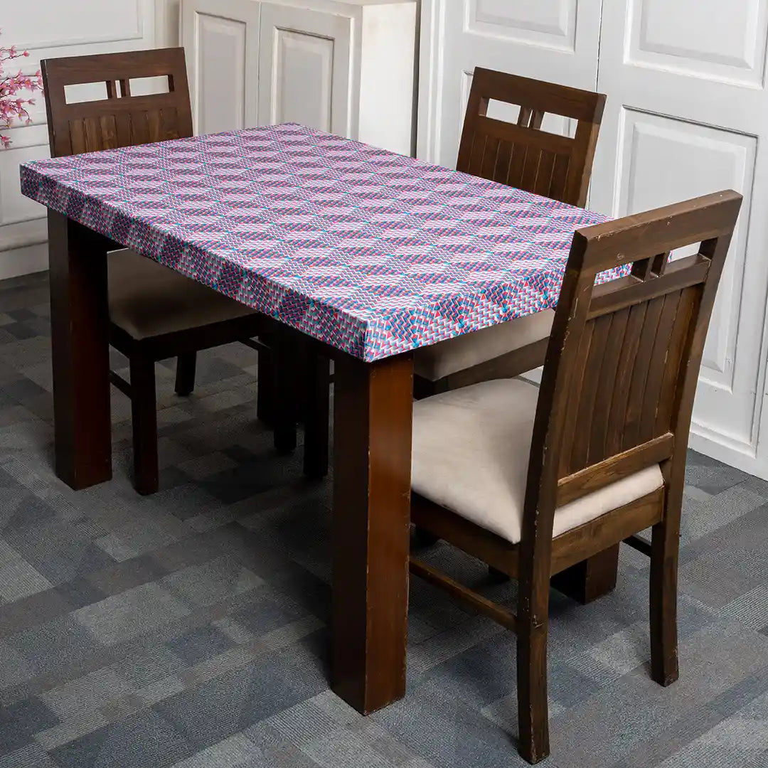 Metaverse Abstract Elastic Table Cover Set