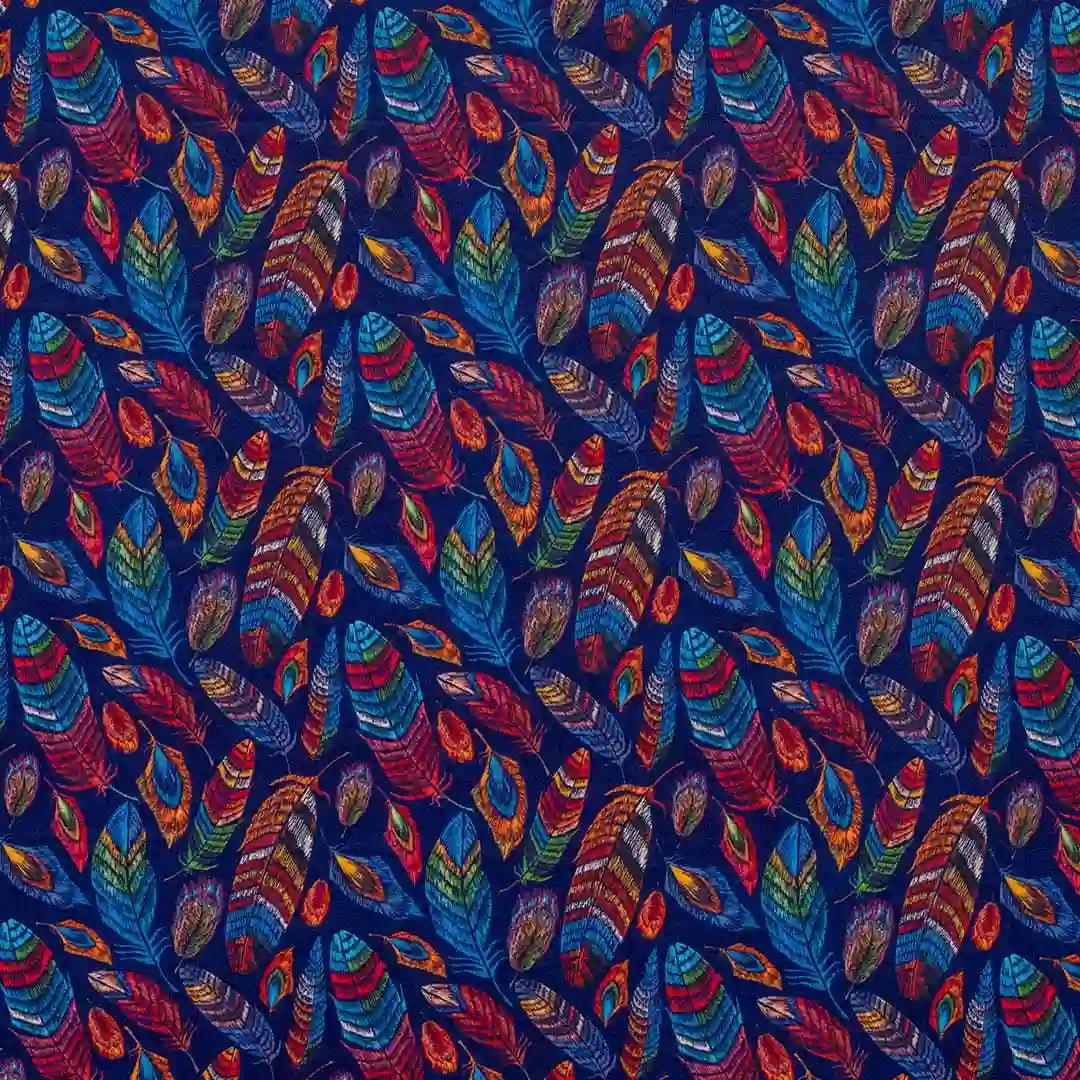 MULTICOLOUR FEATHER Color Elastic Table Cover